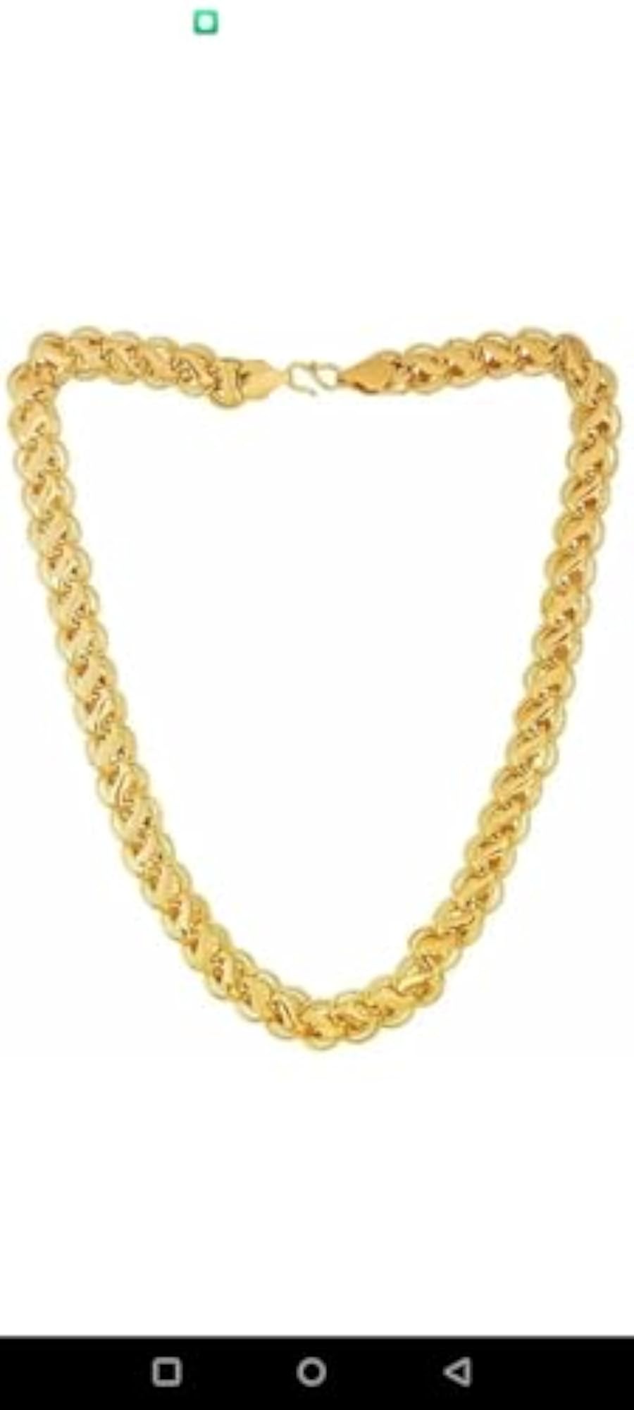Men's Gold-Plated Rolo Chain Necklace, 20 inches